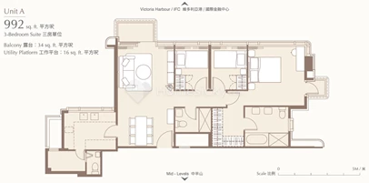 Unit A - Floor 21-33