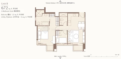 Unit B - Floor 21-33