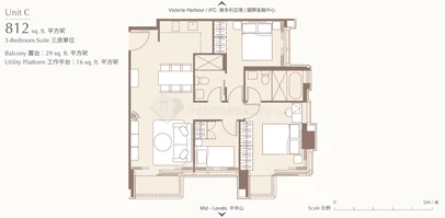 Unit C - Floor 21-33