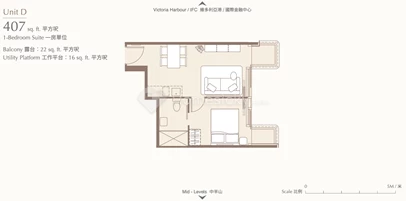 Unit D - Floor 21-33