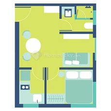 1 Bedroom 302sqft