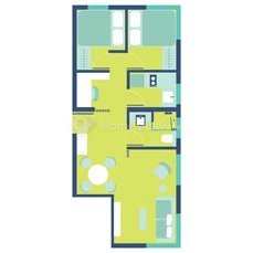 2 Bedroom 490sqft